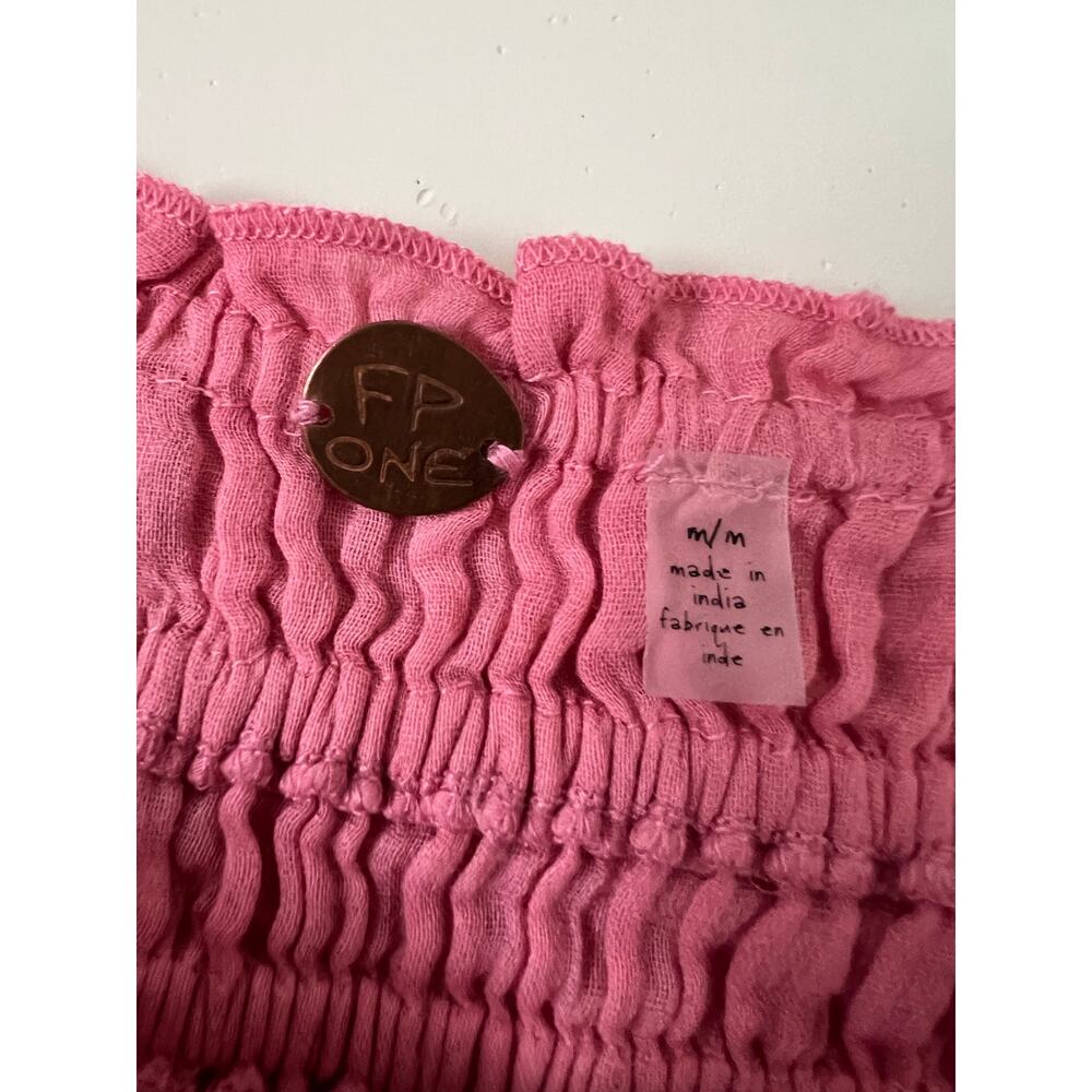 Free People FP One Lausanne Slip Pink Women's Dress Summer A-Line Medium - Picture 2 of 3